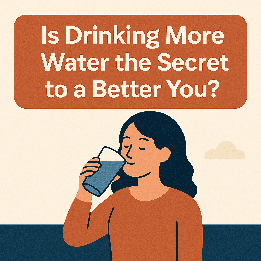An informative blog post about the importance of drinking water, its benefits for health, skin, energy, and mental clarity, with practical tips for staying hydrated throughout the day.